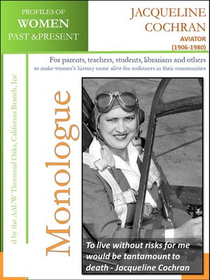cover image of Profiles of Women Past & Present – Jacqueline Cochran, Aviator (1906-1980)